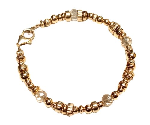 Judy Larson's Five Year Bracelet  - , Beading, Beads, I dip in a cleaning solution 